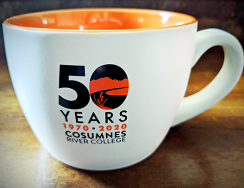 CRC 50th Anniversary logo mug